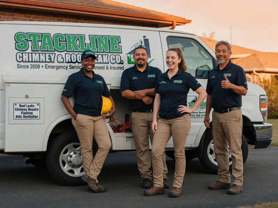 Chimney flashing repair company in Midfield, TX